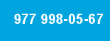 977 998-05-67 977 998-05-67